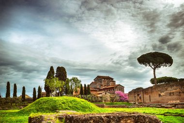 Roma, İtalya 'daki antik Roma harabeleri