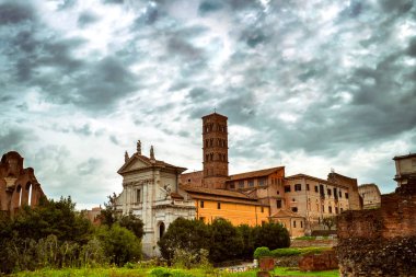 Roma, İtalya 'daki antik Roma harabeleri