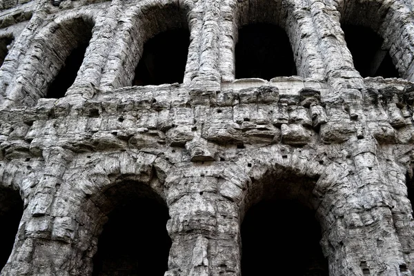 Starożytne Rzymskie Ruiny Rzymie Włochy — Zdjęcie stockowe
