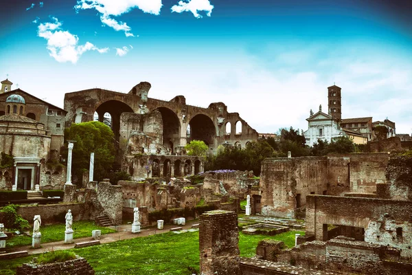 Ancient Roman Ruins Rome Italy — Stock Photo, Image