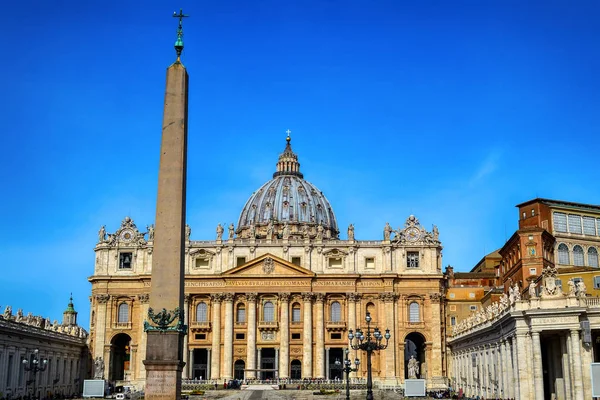 Rome Italy Vatican City Famous Saint Peter Square Vatican Aerial — Stock Photo, Image