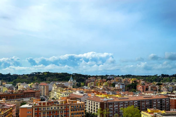 Rom Italien Med Vatikanstaten Berömda Petersplatsen Vatikanen Och Antenn Staden — Stockfoto