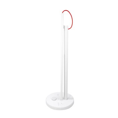 Minsk, Beyaz Rusya - 3 Temmuz, 2018: Xiaomi Mijia tablo Led açık beyaz arka plan üzerinde izole. Açıklayıcı yazı işleri.