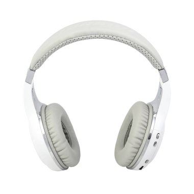 Minsk, Beyaz Rusya - 3 Temmuz, 2018: Bluedio kulaklıklar beyaz arka plan üzerinde izole. Açıklayıcı yazı işleri.