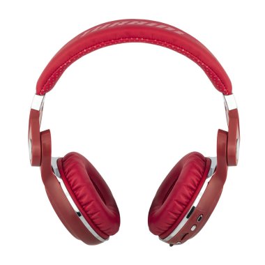 Minsk, Beyaz Rusya - 3 Temmuz, 2018: Bluedio kulaklıklar beyaz arka plan üzerinde izole. Açıklayıcı yazı işleri.