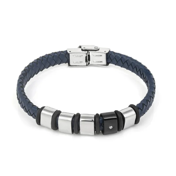 Pulsera Masculina Moda Aislada Sobre Fondo Blanco — Foto de Stock