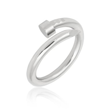 Moda erkek yüzük yalıtım beyaz arka plan