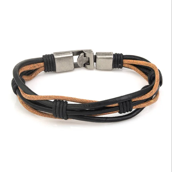 Pulsera Masculina Moda Aislada Sobre Fondo Blanco — Foto de Stock