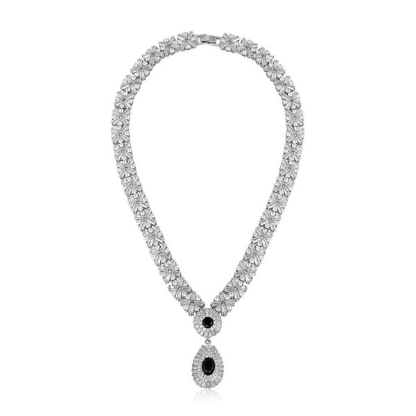 Fashion diamond pendant isolated on white — Stock Photo, Image