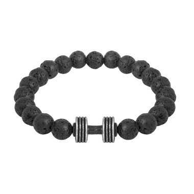 Beyaz izole moda erkek bilezik