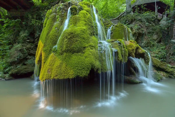 Бигарский Водопад Румынии Один Самых Красивых Водопадов Страны Откройте Себя — стоковое фото