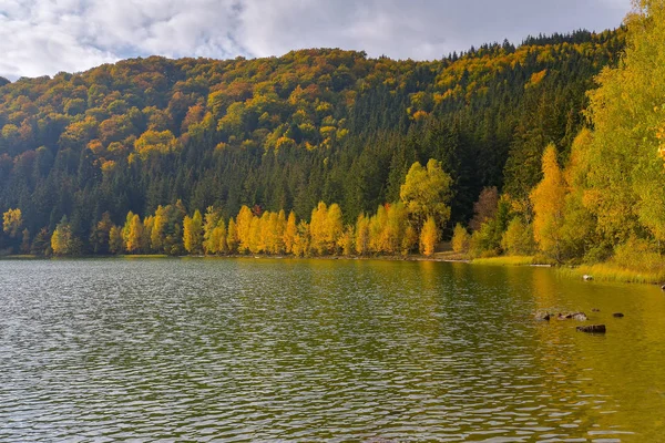 풍경입니다 루마니아 유럽에서 유일한 호수에서에서 세인트 분화구에 — 스톡 사진