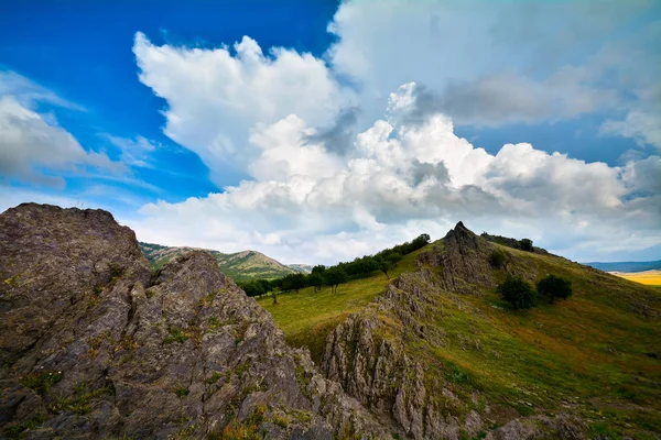 Ορεινό Τοπίο Όμορφο Ουρανό Dobrogea Ρουμανία — Φωτογραφία Αρχείου