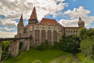 Hunedoara Castle, also known a Corvin Castle or Hunyadi Castle, is a Gothic-Renaissance castle in Hunedoara, Romania. One of the largest castles in Europe. clipart