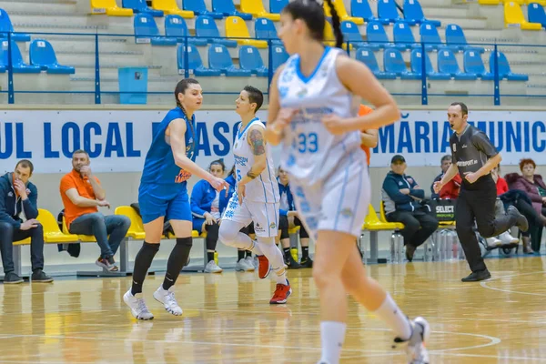 Csm Targoviste Spielen Baschet Brasov Frauen Sport Rivalisierende Athletin Damen — Stockfoto