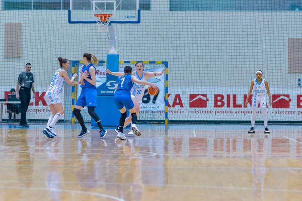 Csm Targoviste Play Game Baschet Brasov Women Sport Rakip Woman — Stok fotoğraf