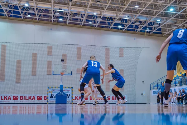 Csm Targoviste Hrát Hry Baschet Brasov Ženy Sport Rival Ženský — Stock fotografie