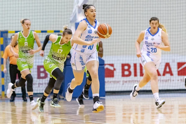 Brasov Rumania Noviembre 2020 Desconocido Jugador Baloncesto Whitted Durante Partido — Foto de Stock