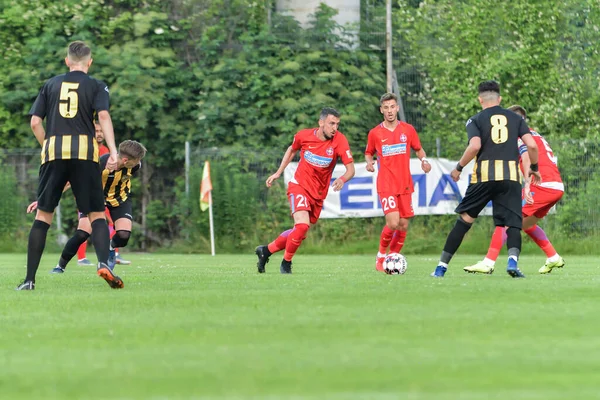 Brasov Romania Junio 2019 Jugador Fútbol Desconocido Partido Fútbol Amistoso — Foto de Stock