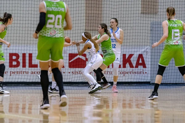 Brasov Rumania Noviembre 2020 Desconocido Jugador Baloncesto Whitted Durante Partido — Foto de Stock