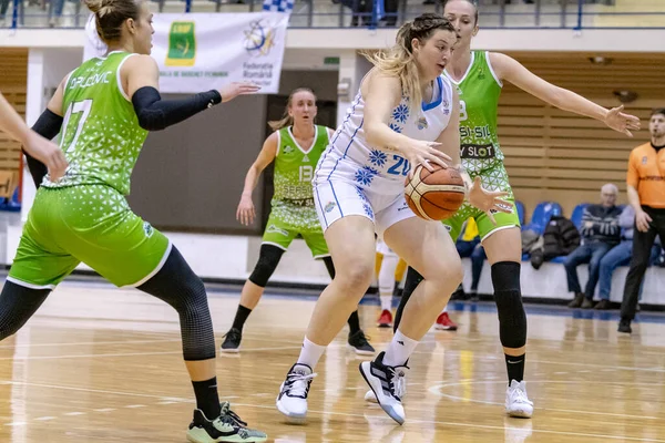 Brasov Rumania Noviembre 2020 Desconocido Jugador Baloncesto Whitted Durante Partido — Foto de Stock