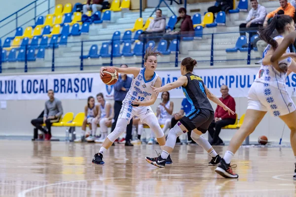 Brasov Rumania Noviembre 2019 Desconocido Jugador Baloncesto Whitted Game Csu — Foto de Stock