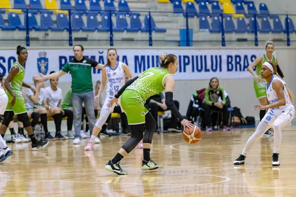 Brasov Rumania Noviembre 2020 Desconocido Jugador Baloncesto Whitted Durante Partido — Foto de Stock