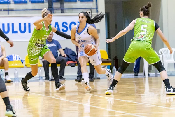 Brasov Rumania Noviembre 2020 Desconocido Jugador Baloncesto Whitted Durante Partido — Foto de Stock