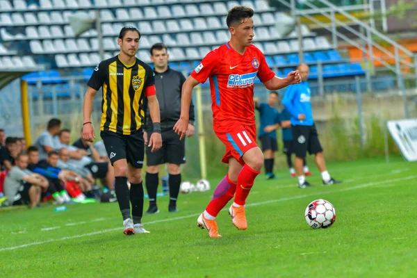 Brasov Roménia Junho 2019 Desconhecido Jogador Futebol Friendly Football Match — Fotografia de Stock