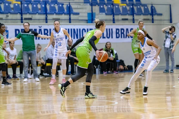 Brasov Rumania Noviembre 2020 Desconocido Jugador Baloncesto Whitted Durante Partido — Foto de Stock