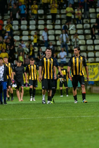 Brasov Rumunsko Června 2019 Neznámý Fotbalista Přátelský Fotbalový Zápas Brasov — Stock fotografie