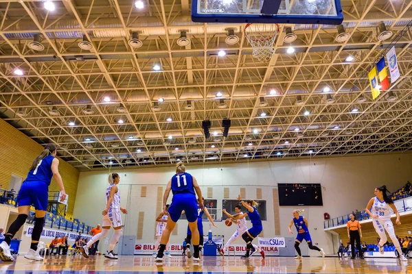 Brasov Rumania Marzo 2019 Desconocido Jugador Baloncesto Whitted Game Csu — Foto de Stock