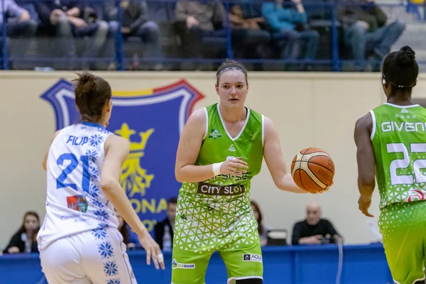 Brasov Rumania Noviembre 2020 Desconocido Jugador Baloncesto Whitted Durante Partido — Foto de Stock