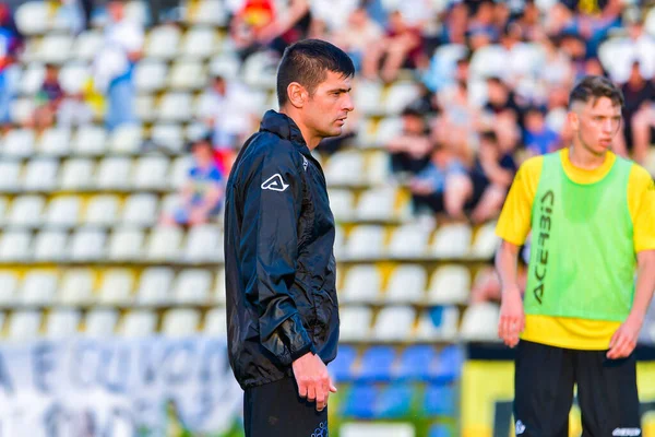 Brasov Románia Június 2019 Ismeretlen Focista Friendly Football Match Brasov — Stock Fotó