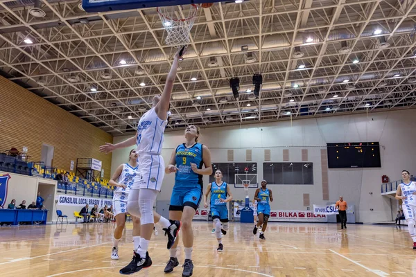 Brasov Rumunsko Listopadu 2019 Neznámý Basketbalista Whitted Během Utkání Mezi — Stock fotografie