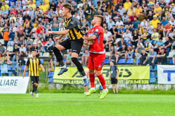 Brasov Rumunsko Června 2019 Neznámý Fotbalista Přátelský Fotbalový Zápas Brasov — Stock fotografie