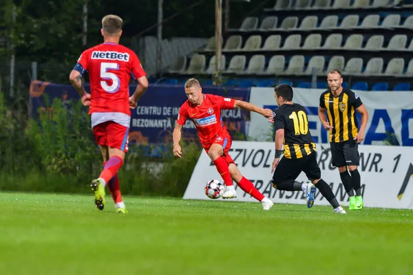 Brasov Roménia Junho 2019 Desconhecido Jogador Futebol Friendly Football Match — Fotografia de Stock