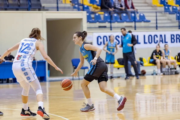 Brasov Rumania Noviembre 2019 Desconocido Jugador Baloncesto Whitted Game Csu — Foto de Stock