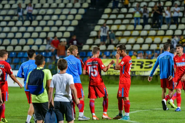 Brasov Rumunsko Června 2019 Neznámý Fotbalista Přátelský Fotbalový Zápas Brasov — Stock fotografie