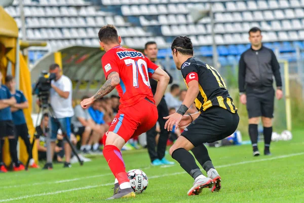 Brasov Roménia Junho 2019 Desconhecido Jogador Futebol Friendly Football Match — Fotografia de Stock