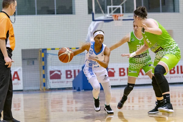 Brasov Rumania Noviembre 2020 Desconocido Jugador Baloncesto Whitted Durante Partido — Foto de Stock