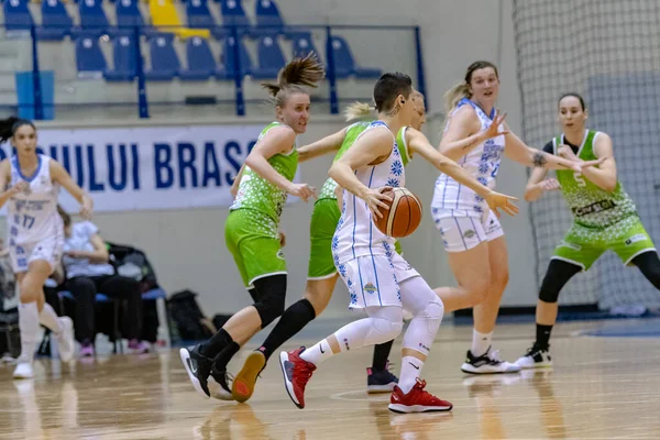 Brasov Rumania Noviembre 2020 Desconocido Jugador Baloncesto Whitted Durante Partido — Foto de Stock