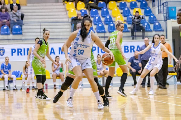 Brasov Rumania Noviembre 2020 Desconocido Jugador Baloncesto Whitted Durante Partido — Foto de Stock