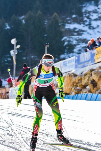 Cheile Gradistei Roamania Gennaio Sconosciuto Concorrente Campionati Mondiali Ibu Youth — Foto Stock