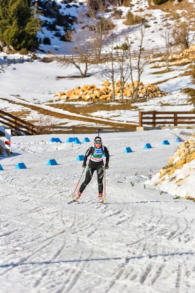 Cheile Gradistei Roamania Gennaio Sconosciuto Concorrente Campionati Mondiali Ibu Youth — Foto Stock