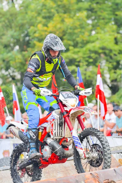 Sibiu Roménia Julho Competidor Desconhecido Red Bull Romaniacs Hard Enduro — Fotografia de Stock