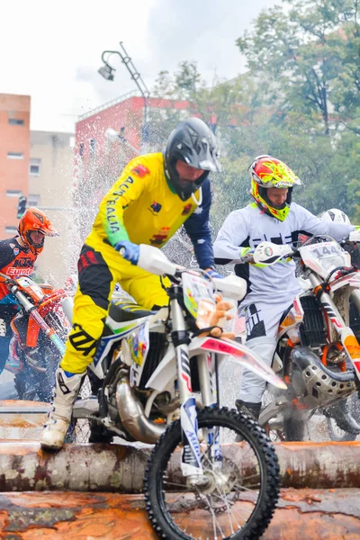 Sibiu Rumunia Lipiec Nieznany Zawodnik Red Bull Romaniacs Hard Enduro — Zdjęcie stockowe