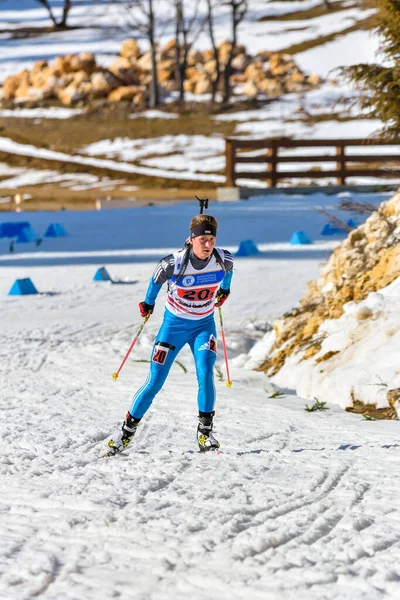 Cheile Gradistei Roamania Januar Unbekannter Teilnehmer Bei Ibu Jugend Juniorenweltmeisterschaften — Stockfoto