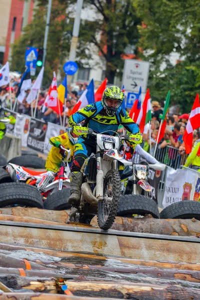 Sibiu Romania 7月28日 Red Bull Romaniacs Hard Enduro Rallyで知られていないライバル 世界で最も過酷なエンデューロ — ストック写真