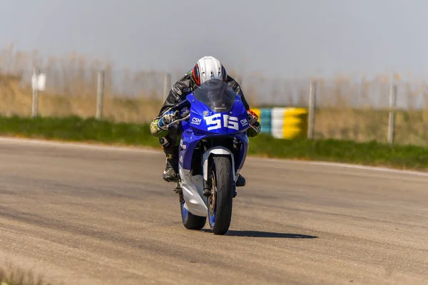 Motopark Roménia Roménia Abril 2017 Pilotos Desconhecidos Que Competem Bmu — Fotografia de Stock